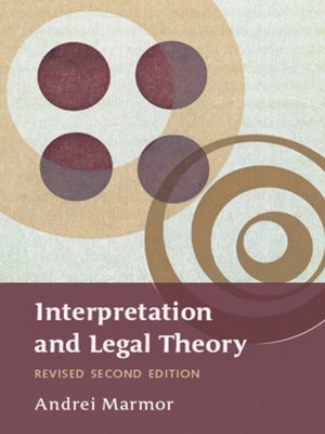 cover image of Interpretation and Legal Theory